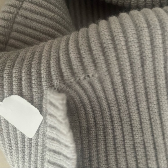 Theory Gray Wool Blend Noble Crewneck Long Sleeve Sweater Dress 37280 - Picture 9 of 10